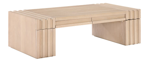 Opal Natural Oak Veneer And Solid Wood Coffee Table, 1 Piece