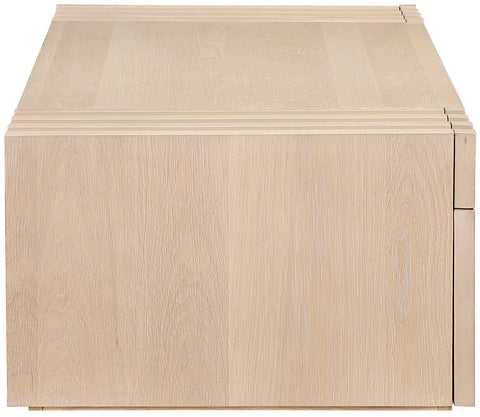 Opal Natural Oak Veneer And Solid Wood Coffee Table, 1 Piece
