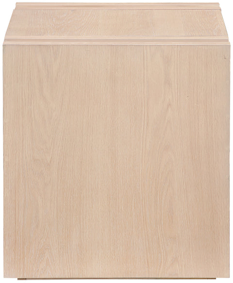 Opal Natural Oak Veneer And Solid Wood End Table, 1 Piece