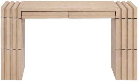 Opal Natural Oak Veneer And Solid Wood Console Table, 1 Piece
