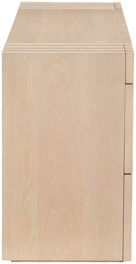 Opal Natural Oak Veneer And Solid Wood Console Table, 1 Piece