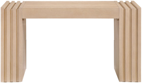 Opal Natural Oak Veneer And Solid Wood Console Table, 1 Piece