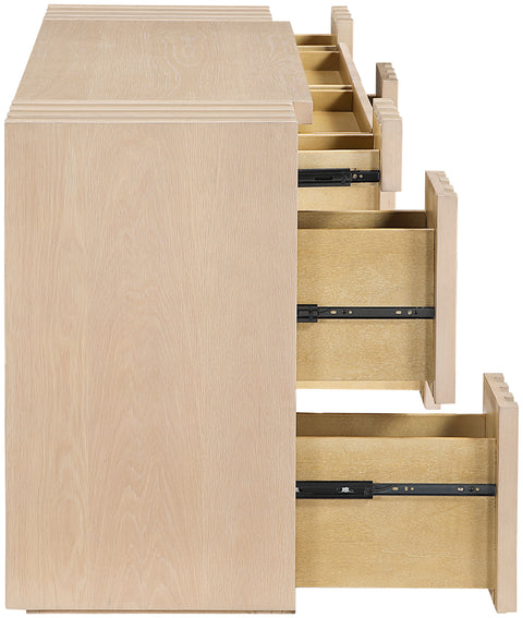 Opal Natural Oak Veneer And Solid Wood Console Table, 1 Piece