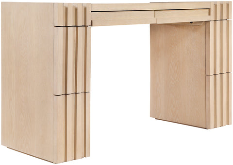 Opal Natural Oak Veneer And Solid Wood Console Table, 1 Piece