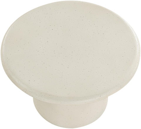 Dorian Cream Concrete And Fiberglass Indoor / Outdoor Coffee Table, 1 Piece (Style 2)