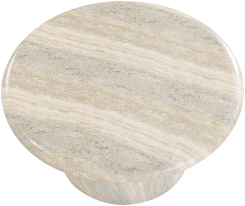 Dorian Natural Concrete And Fiberglass Indoor / Outdoor Coffee Table, 1 Piece