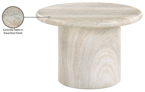 Dorian Natural Concrete And Fiberglass Indoor / Outdoor Coffee Table, 1 Piece (Style 3)