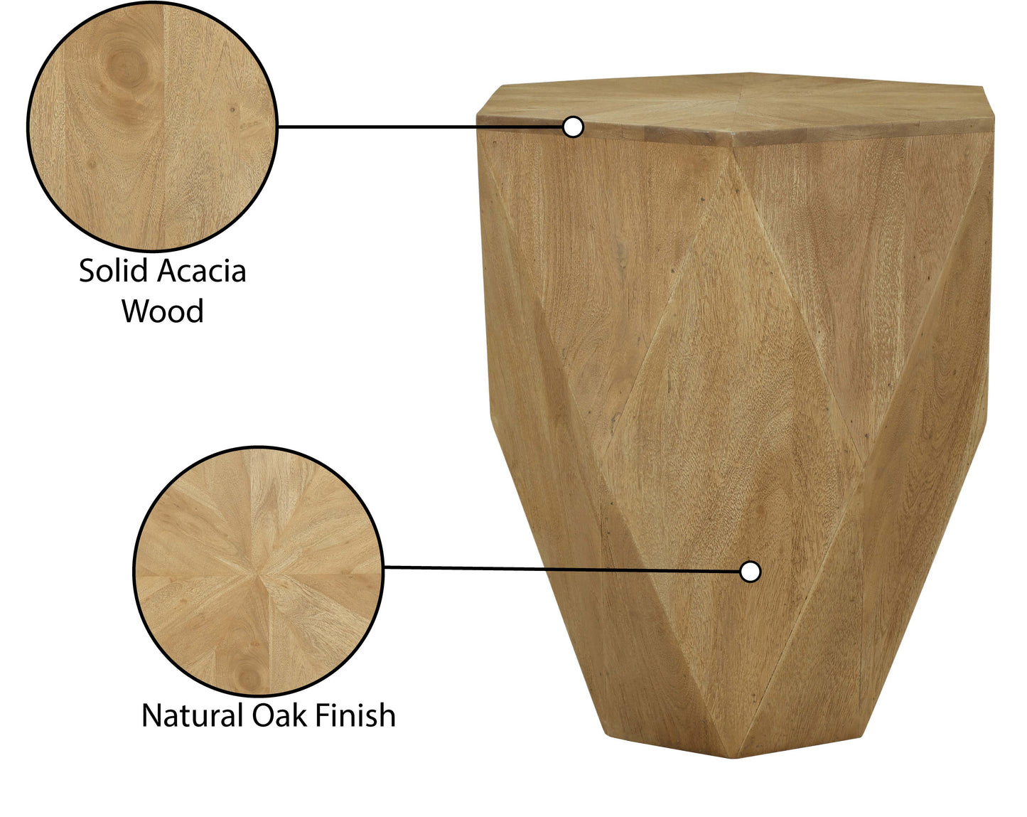 annie oak end table et