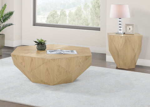 Prescott Oak Oak Veneer End / Side Table, 1 Piece