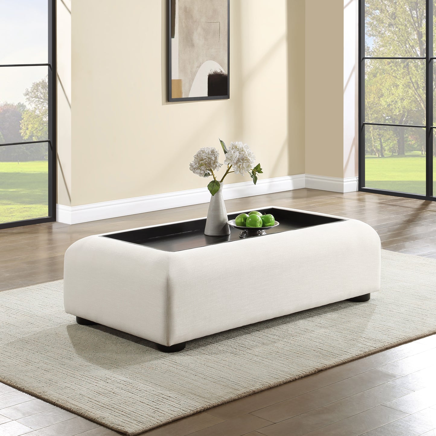 gideon cream coffee table