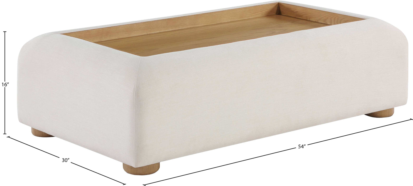 gideon cream coffee table