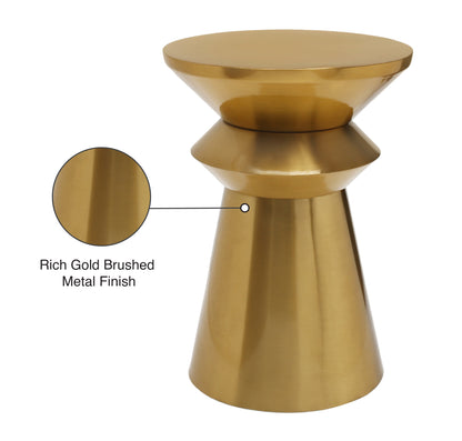 Magani Brushed Gold End Table ET