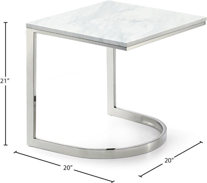 Ring Chrome End Table E