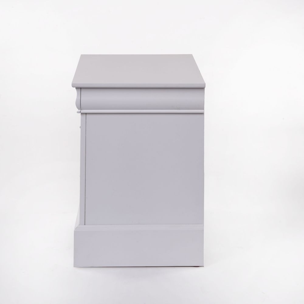 aistil philippe iii nightstand, white finish