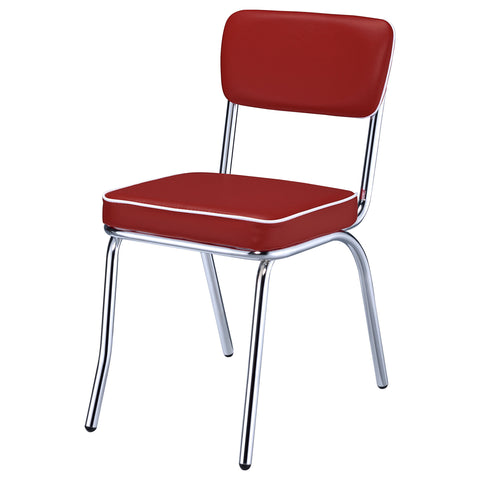 Kemper Upholstered Dining Side Chair Red (Set of 2)Red