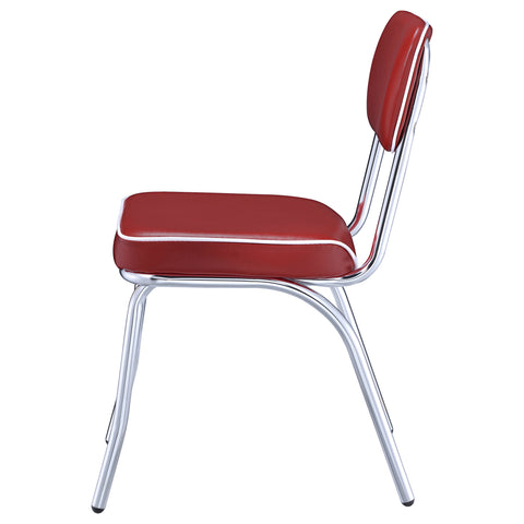 Kemper Upholstered Dining Side Chair Red (Set of 2)Red