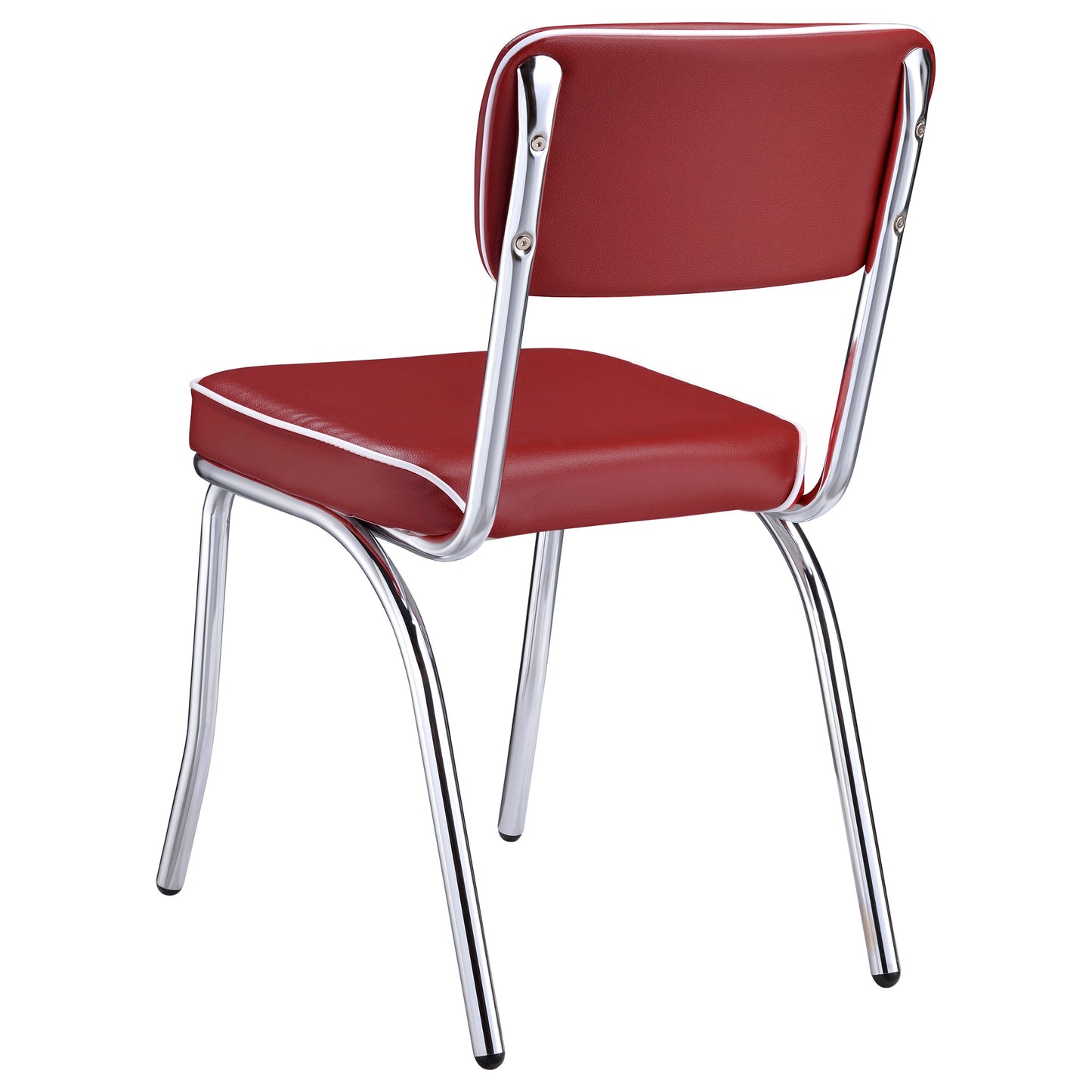 collins upholstered dining side chair red (set of 2)