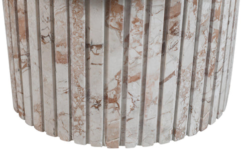 Celine Cream Genuine Marble Coffee Table, 1 Piece
