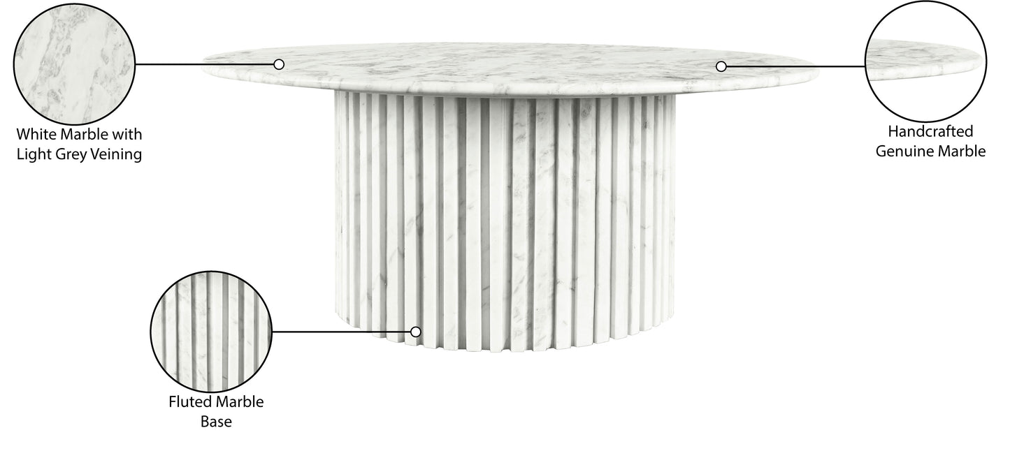 tyson white coffee table ct