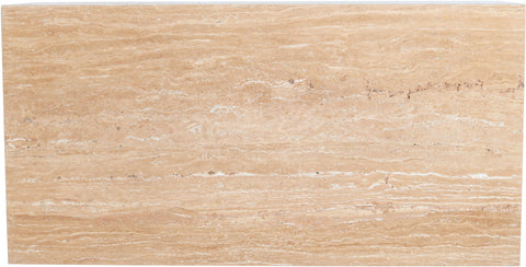 Mira Natural Travertine Coffee Table, 1 Piece