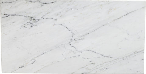 Mira White Genuine Marble Coffee Table, 1 Piece (Style 2)
