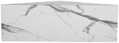 Clara White Faux Marble Coffee Table CT