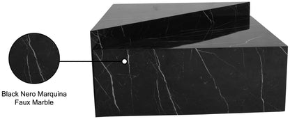 Clara Black Faux Marble Coffee Table CT