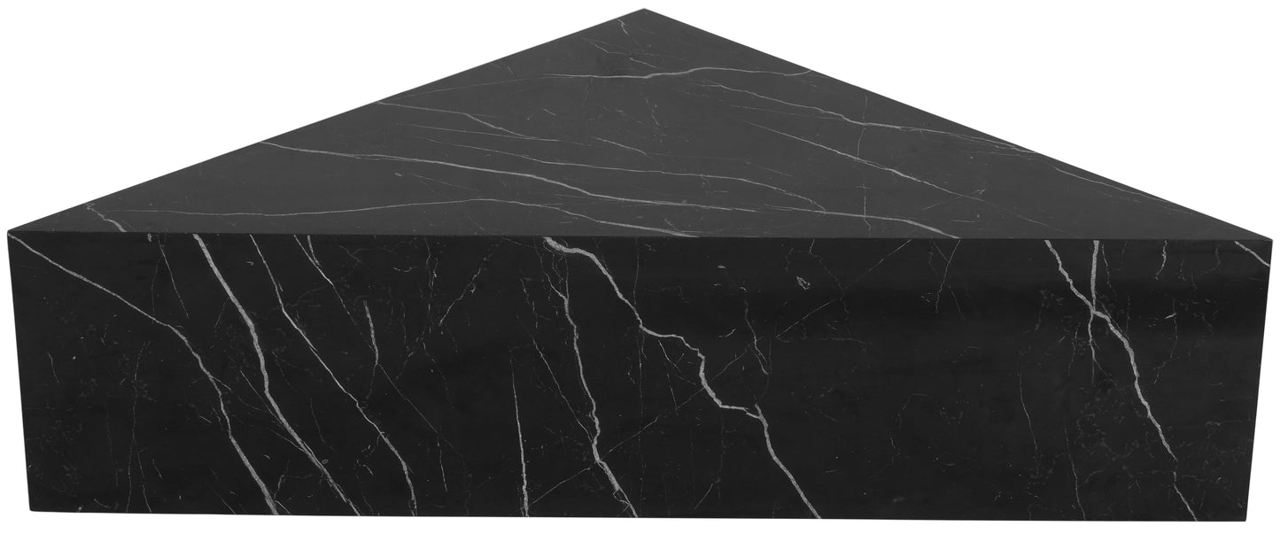 clara black faux marble coffee table ct