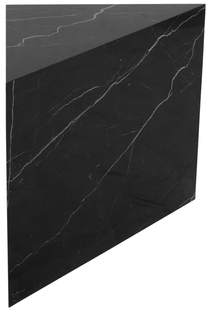 Clara Black Faux Marble End Table ET