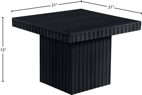 Camden Black Solid Wood And Oak Veneer Coffee Table, 1 Piece (Style 2)