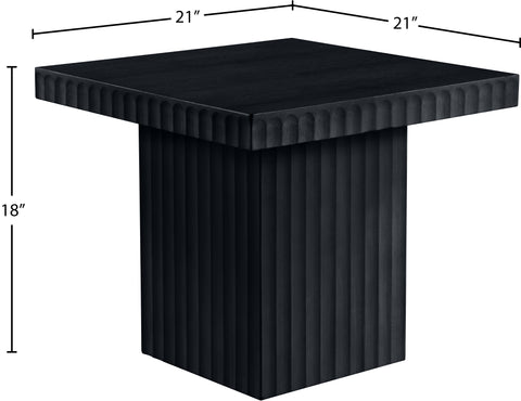 Camden Black Solid Wood And Oak Veneer Coffee Table, 1 Piece (Style 3)