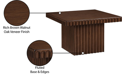 Camden Brown Solid Wood And Oak Veneer Coffee Table, 1 Piece (Style 2)