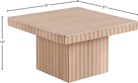 Camden Natural Solid Wood And Oak Veneer Coffee Table, 1 Piece
