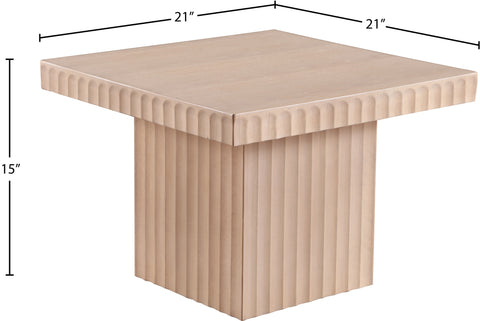 Camden Natural Solid Wood And Oak Veneer Coffee Table, 1 Piece (Style 2)