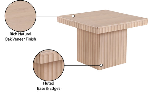 Camden Natural Solid Wood And Oak Veneer Coffee Table, 1 Piece (Style 2)