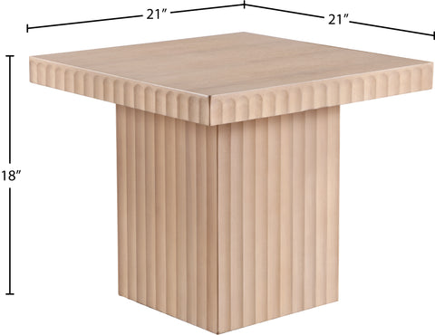 Camden Natural Solid Wood And Oak Veneer Coffee Table, 1 Piece (Style 3)