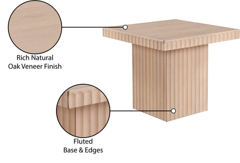 Camden Natural Solid Wood And Oak Veneer Coffee Table, 1 Piece (Style 3)