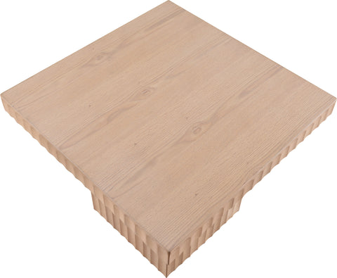 Camden Natural Solid Wood And Oak Veneer Coffee Table, 1 Piece (Style 3)
