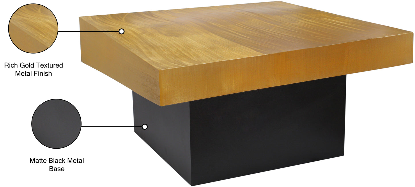 lang gold coffee table ct