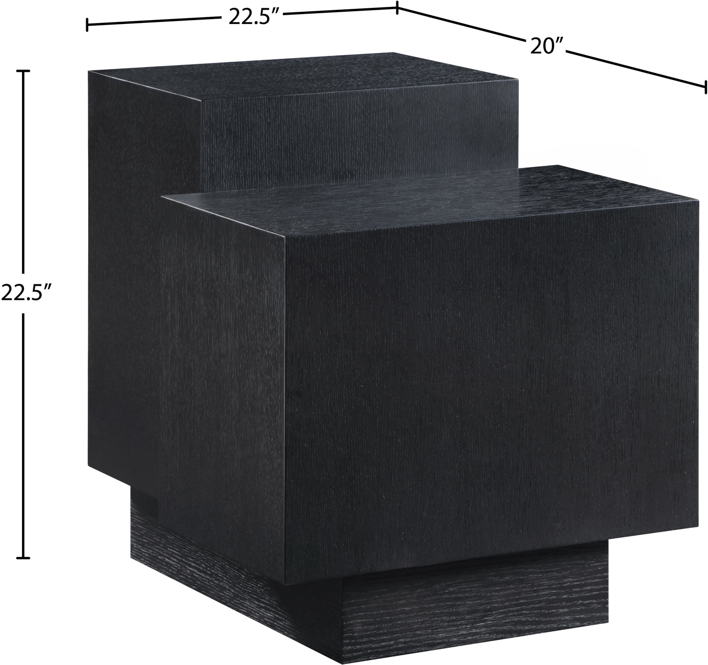 skylar black end table