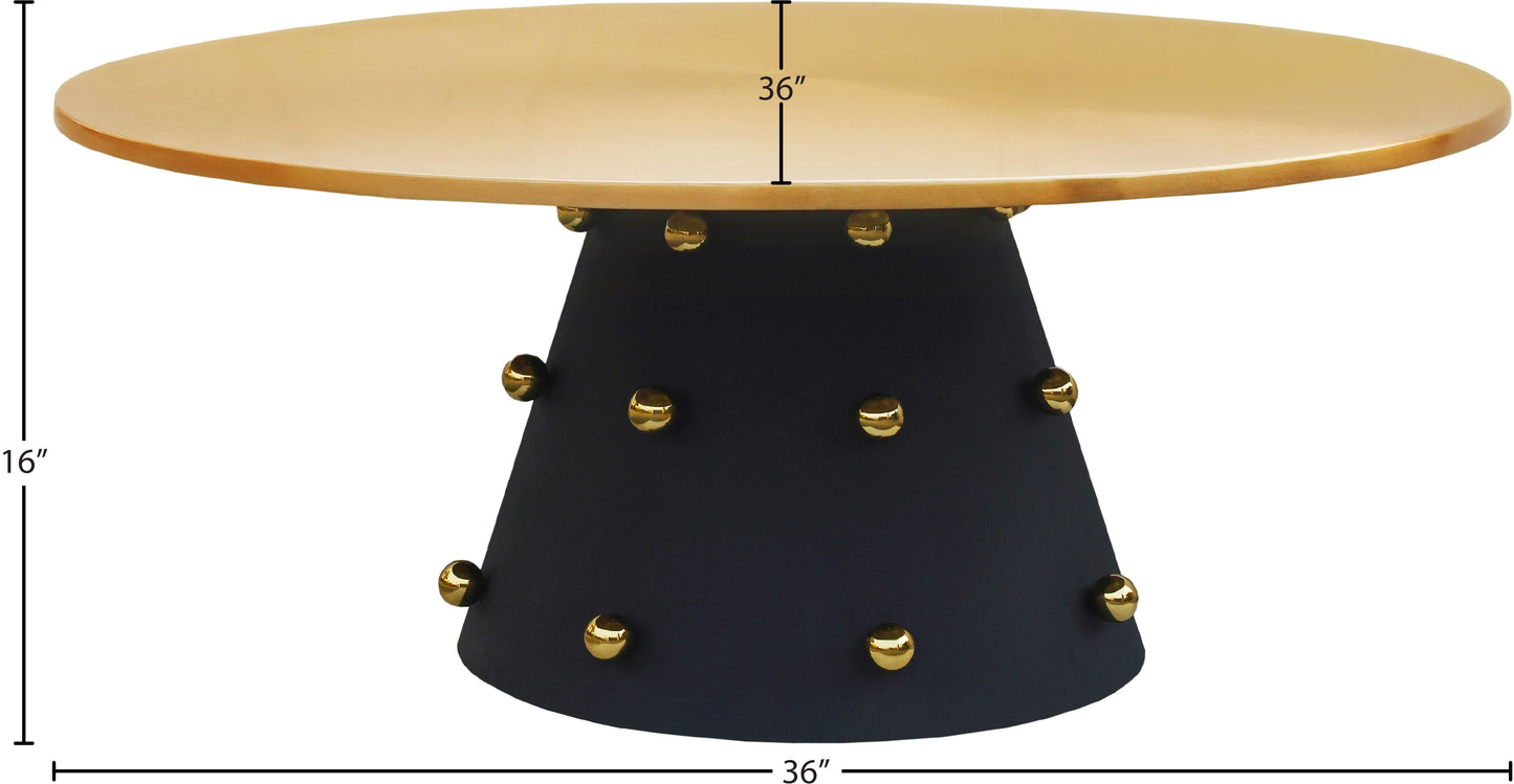 bernada black / gold coffee table ct