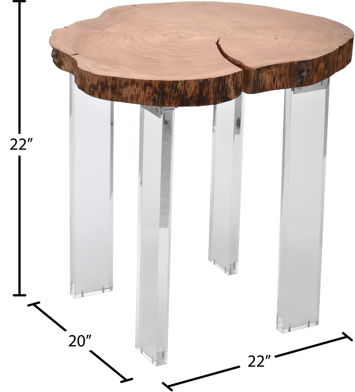 perry natural wood end table et