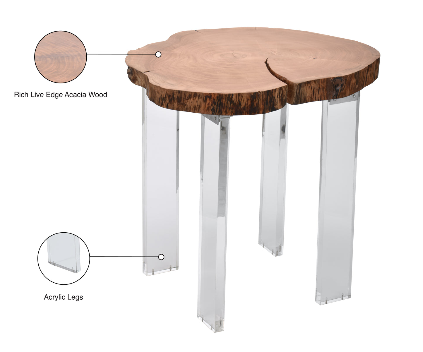 perry natural wood end table et