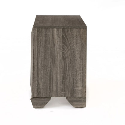 Ansonia Nightstand, Weathered Gray Grain Finish