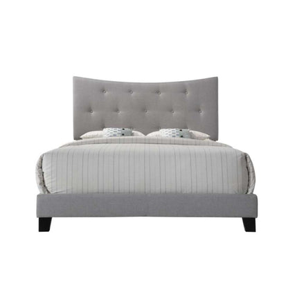 Armour Queen Bed, Gray Fabric