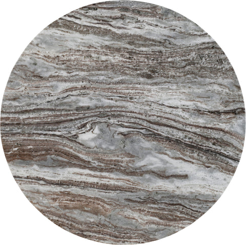 Delaney Brown Genuine Marble Coffee Table (4 Boxes), 1 Piece