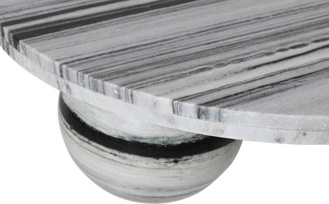 Delaney Panda Genuine Marble Coffee Table (4 Boxes), 1 Piece