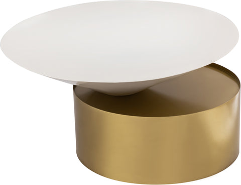 Jolie White Iron Coffee Table, 1 Piece (Style 2)