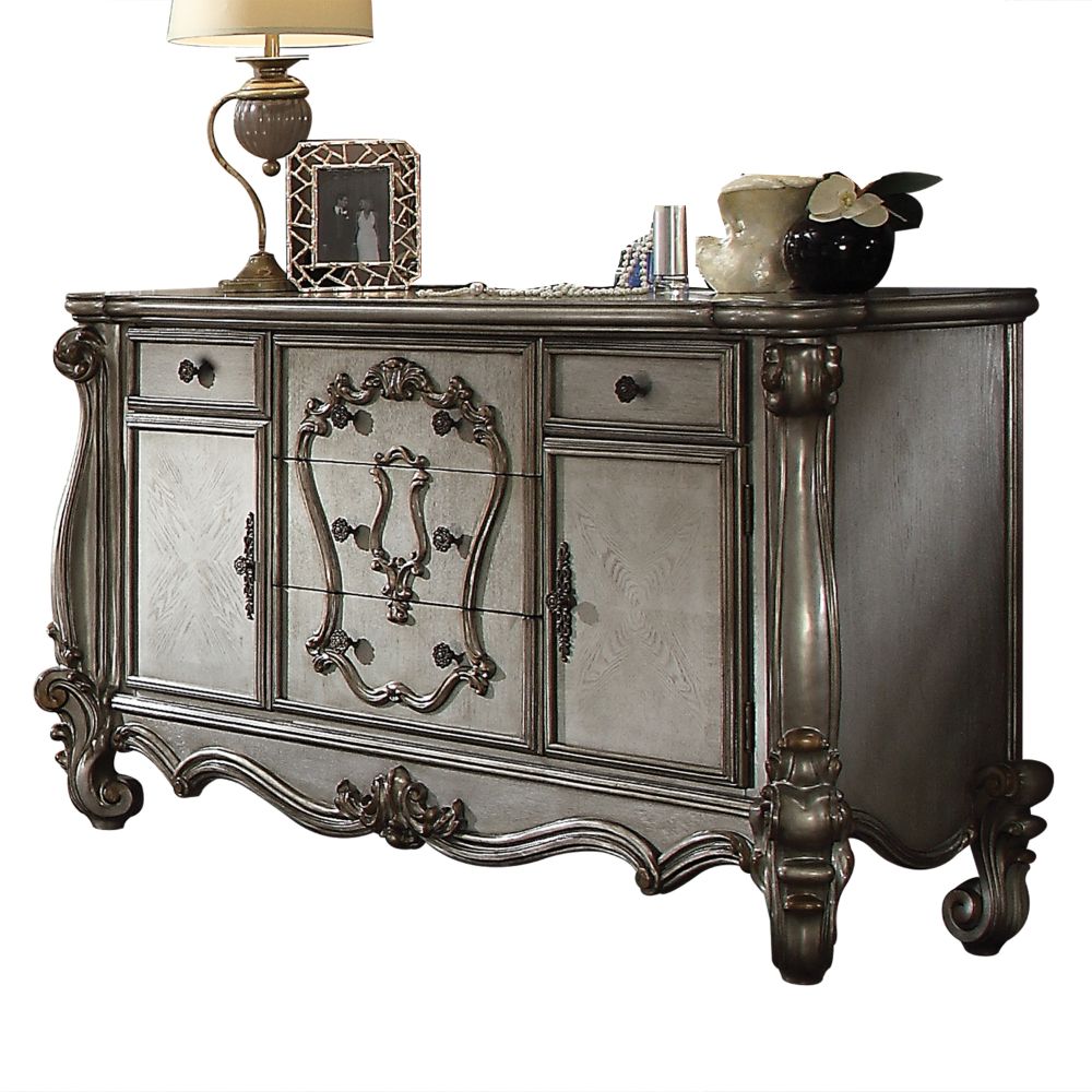 alianza dresser, antique platinum finish