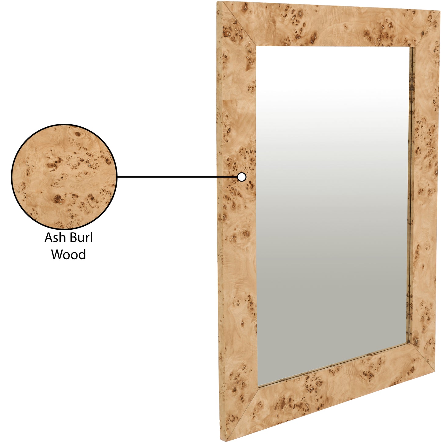 tulip natural ash mirror m